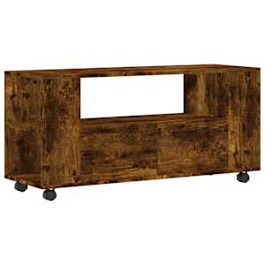 TV skříňka kouřový dub 102 x 34,5 x 43 cm kompozitní dřevo - obrázek 2