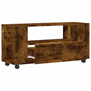 TV skříňka kouřový dub 102 x 34,5 x 43 cm kompozitní dřevo - obrázek 5