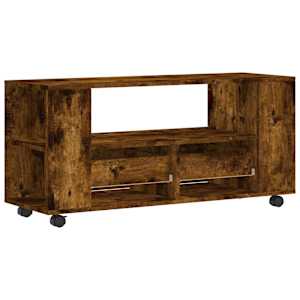 TV skříňka kouřový dub 102 x 34,5 x 43 cm kompozitní dřevo - obrázek 8