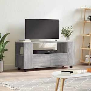 TV skříňka šedá sonoma 102 x 34,5 x 43 cm kompozitní dřevo - obrázek 1