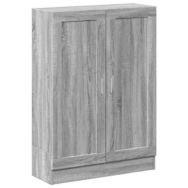 vidaXL raamatukapp, hall Sonoma tamm, 82,5 x 30,5 x 115 cm, tehispuit