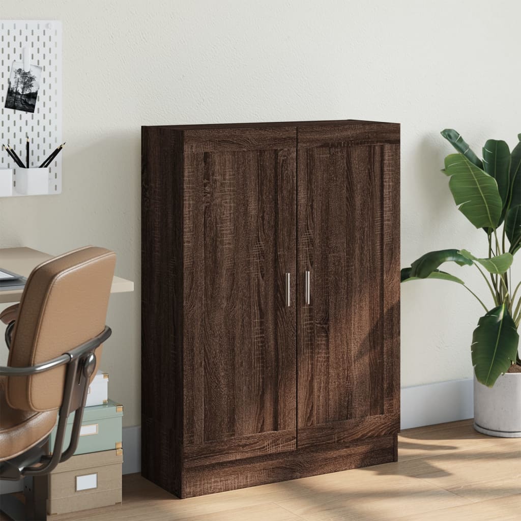 Thumbnail - vidaXL Bücherschrank Braun Eichen-Optik 82,5x30,5x115 cm Holzwerkstoff