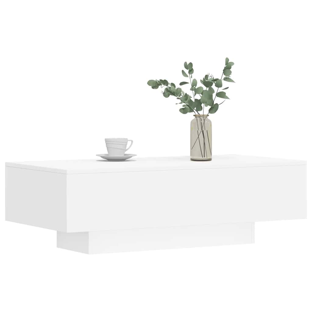 vidaXL Salontafel 100x49,5x31 cm bewerkt hout wit afbeelding
