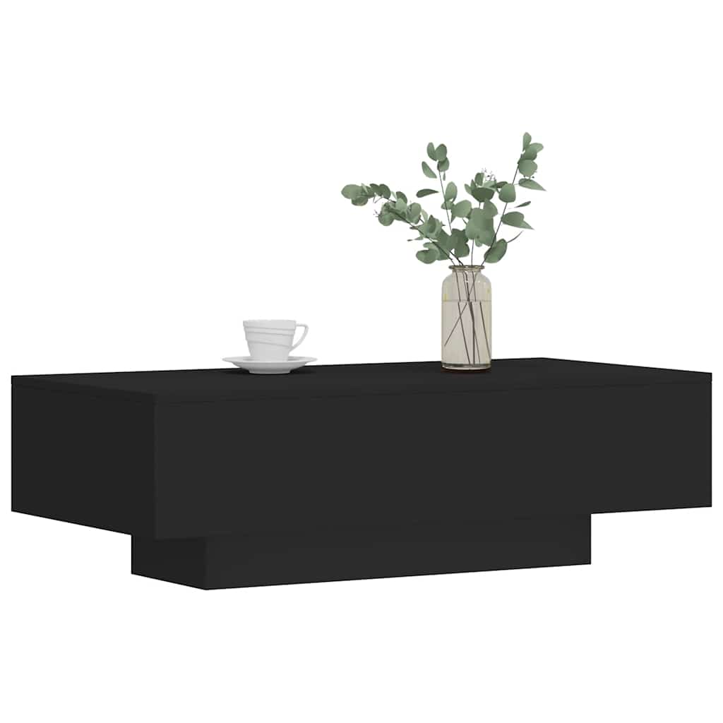 vidaXL Salontafel 100x49,5x31 cm bewerkt hout zwart afbeelding