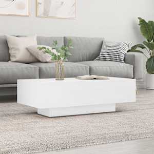 Konferenční stolek lesklý bílý 100x49,5x31 cm kompozitní dřevo - obrázek 1