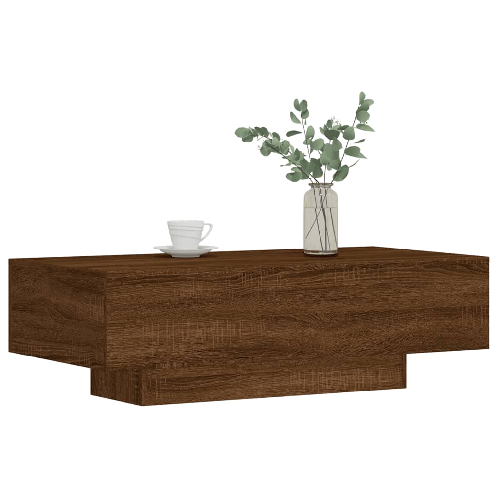 Tavolino da Salotto Rovere Fumo 100x49,5x31cm Legno Multistrato vidaXL