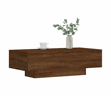 vidaXL Salongbord brun eik 100x49,5x31 cm konstruert tre