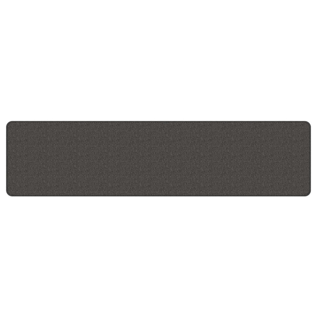  Koberec behúň, sisalový vzhľad, antracitový 50x200 cm