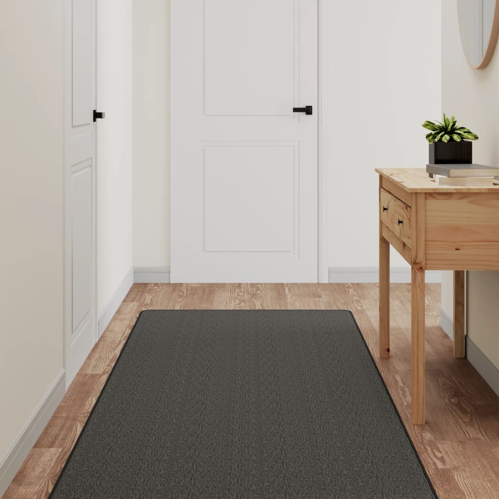 vidaXL Carpet Runner Sisal Look Anthracite 80×200 cm