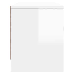TV skříňka bílá vysoký lesk 102x30x37,5 cm kompozitní dřevo - obrázek 7