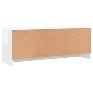TV skříňka bílá vysoký lesk 102x30x37,5 cm kompozitní dřevo - obrázek 8