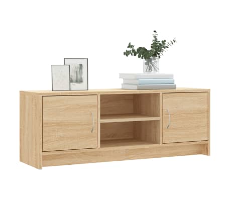 vidaXL Meuble TV chêne sonoma 102x30x37,5 cm bois d'ingénierie