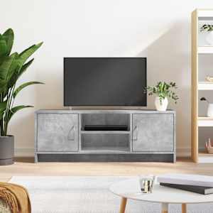 TV skříňka betonově šedá 102x30x37,5 cm kompozitní dřevo - obrázek 1