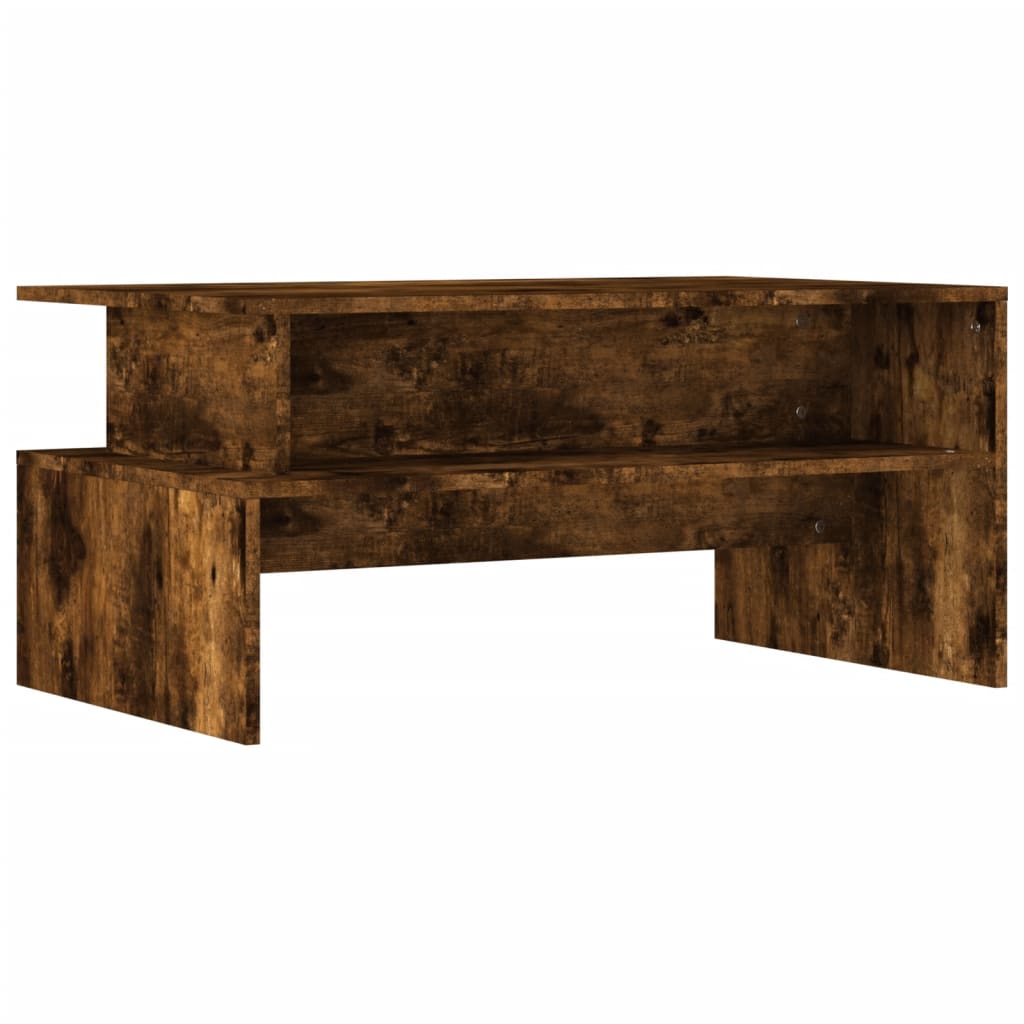 vidaXL Konferenční stolek kouřový dub 90x55x42,5 cm kompozitní dřevo