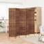  vidaXL barna 5 paneles vízijácint térelválasztó 205x180 cm termék 2. képe