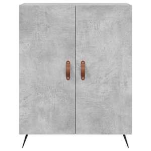 Skříň highboard betonově šedá 69,5x34x180 cm kompozitní dřevo - obrázek 8