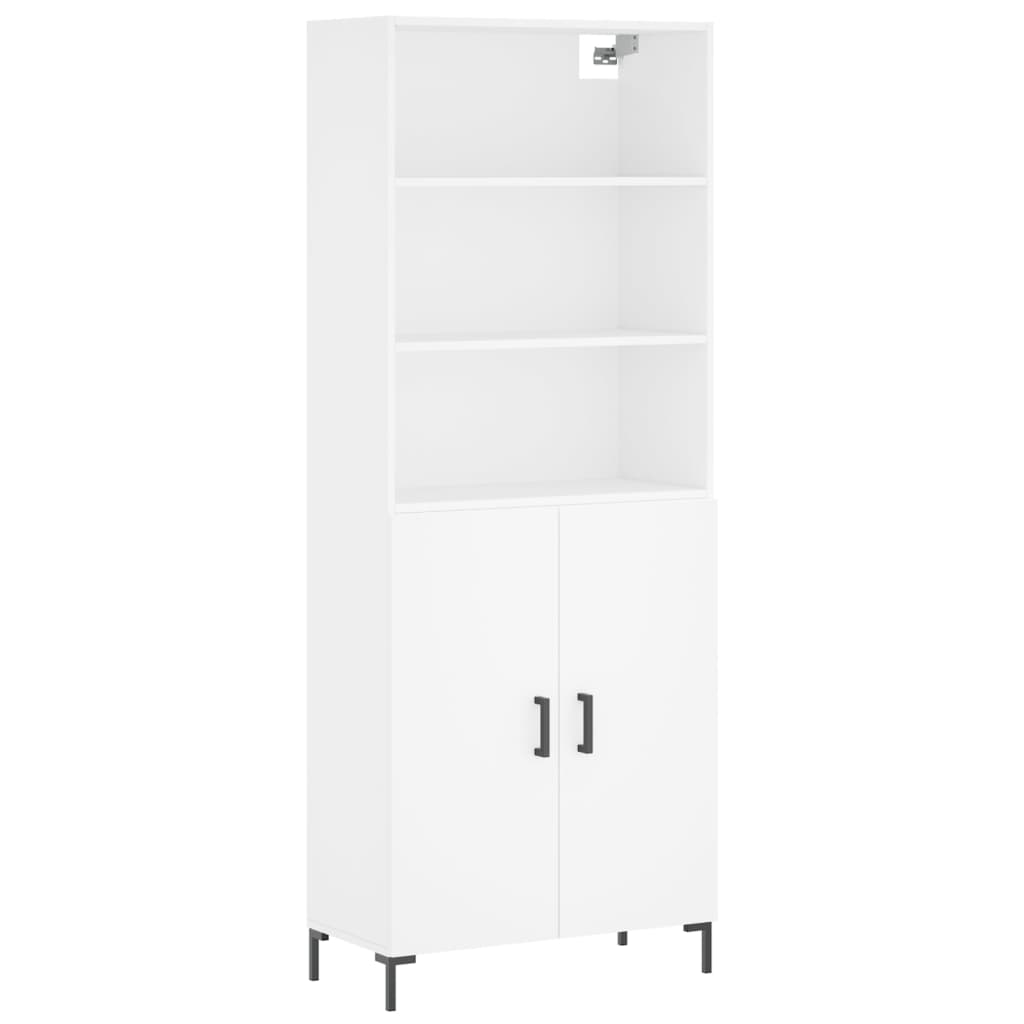 vidaXL Skříň highboard bílá 69,5 x 34 x 180 cm kompozitní dřevo