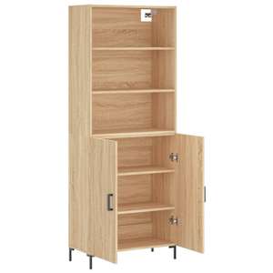 Skříň highboard dub sonoma 69,5 x 34 x 180 cm kompozitní dřevo - obrázek 4