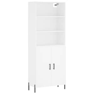 Skříň highboard bílá 69,5 x 34 x 180 cm kompozitní dřevo - obrázek 2