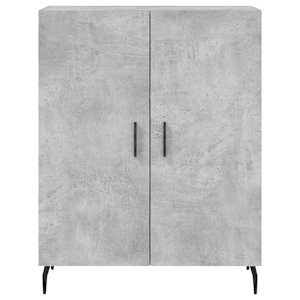 Skříň highboard betonově šedá 69,5x34x180 cm kompozitní dřevo - obrázek 8