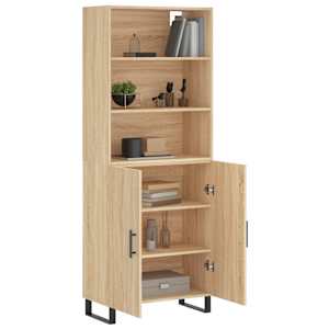 Skříň highboard dub sonoma 69,5 x 34 x 180 cm kompozitní dřevo - obrázek 3