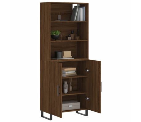 vidaXL Dulap &icirc;nalt, stejar maro, 69,5x34x180 cm, lemn compozit