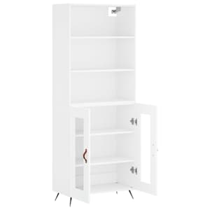 Skříň highboard bílá 69,5 x 34 x 180 cm kompozitní dřevo - obrázek 4