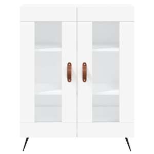 Skříň highboard bílá 69,5 x 34 x 180 cm kompozitní dřevo - obrázek 8