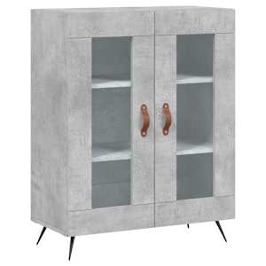 Skříň highboard betonově šedá 69,5x34x180 cm kompozitní dřevo - obrázek 7