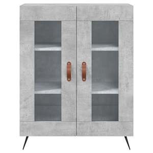 Skříň highboard betonově šedá 69,5x34x180 cm kompozitní dřevo - obrázek 8
