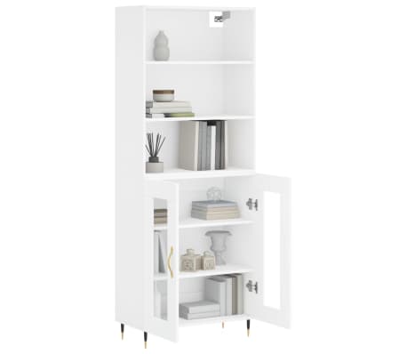 vidaXL Highboard White 69.5x34x180 cm Engineered Wood
