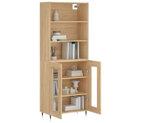 vidaXL Dulap &icirc;nalt, stejar sonoma, 69,5x34x180 cm, lemn compozit