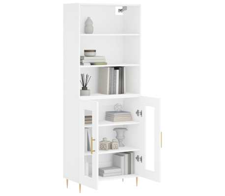 vidaXL Highboard White 69.5x34x180 cm Engineered Wood