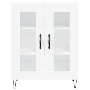 Skříň highboard bílá 69,5 x 34 x 180 cm kompozitní dřevo - obrázek 8