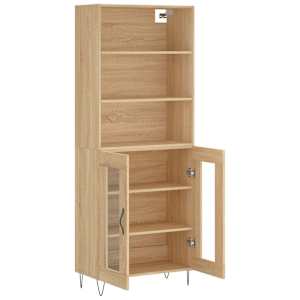 Skříň highboard dub sonoma 69,5 x 34 x 180 cm kompozitní dřevo - obrázek 4