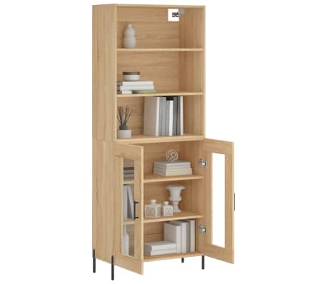 vidaXL Dulap &icirc;nalt, stejar sonoma, 69,5x34x180 cm, lemn compozit