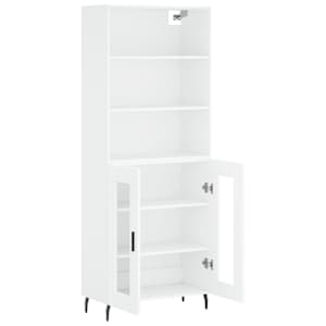 Skříň highboard bílá 69,5 x 34 x 180 cm kompozitní dřevo - obrázek 4