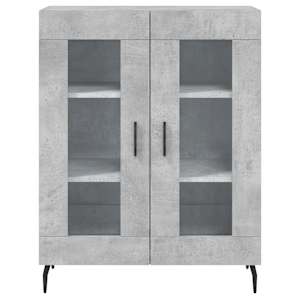 Skříň highboard betonově šedá 69,5x34x180 cm kompozitní dřevo - obrázek 8
