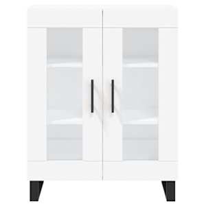 Skříň highboard bílá 69,5 x 34 x 180 cm kompozitní dřevo - obrázek 8