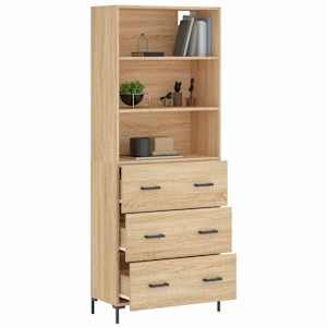 Skříň highboard dub sonoma 69,5 x 34 x 180 cm kompozitní dřevo - obrázek 3