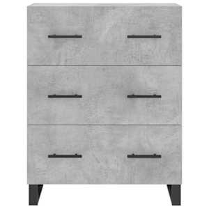 Skříň highboard betonově šedá 69,5x34x180 cm kompozitní dřevo - obrázek 8