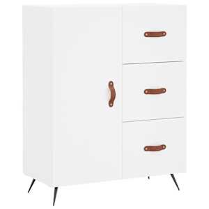 Skříň highboard bílá 69,5 x 34 x 180 cm kompozitní dřevo - obrázek 6