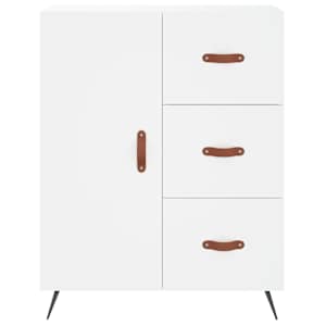 Skříň highboard bílá 69,5 x 34 x 180 cm kompozitní dřevo - obrázek 7
