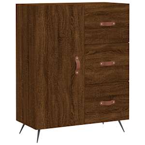Skříň highboard hnědý dub 69,5 x 34 x 180 cm kompozitní dřevo - obrázek 7