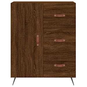 Skříň highboard hnědý dub 69,5 x 34 x 180 cm kompozitní dřevo - obrázek 8