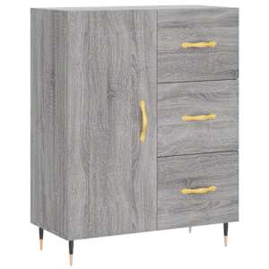 Skříň highboard šedá sonoma 69,5 x 34 x 180 cm kompozitní dřevo - obrázek 7