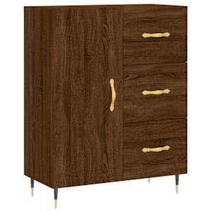 Skříň highboard hnědý dub 69,5 x 34 x 180 cm kompozitní dřevo - obrázek 7