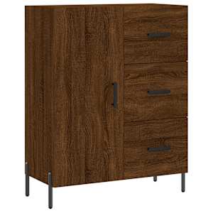 Skříň highboard hnědý dub 69,5 x 34 x 180 cm kompozitní dřevo - obrázek 7