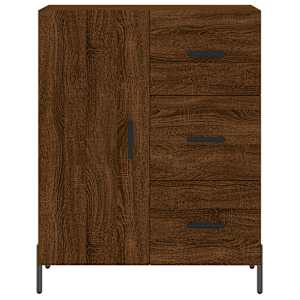 Skříň highboard hnědý dub 69,5 x 34 x 180 cm kompozitní dřevo - obrázek 8