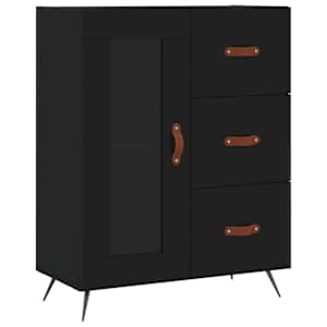 Skříň highboard černá 69,5 x 34 x 180 cm kompozitní dřevo - obrázek 6